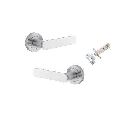 Iver TRA0335KPASS60 Bronte Door Lever Round Rose Passage Kit Bc