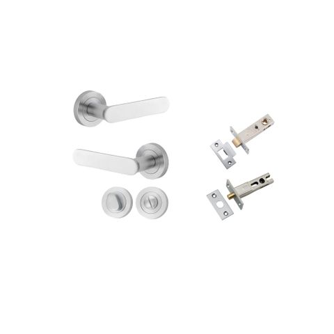 Iver TRA0335KPRIV60 Bronte Door Lever Round Rose Privacy Kit Bc