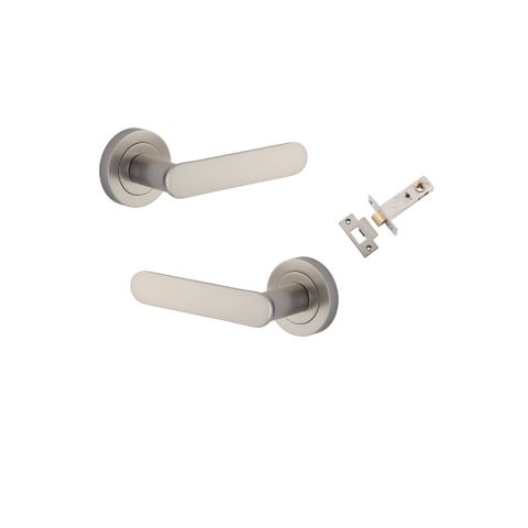 Iver TRA0339KPASS60 Bronte Door Lever Round Rose Passage Kit SN