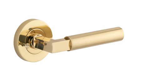 Iver Berlin Round Rose Privacy Lever Kit W/ Latch