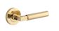 Iver TRA0340KIBPRIV60 Berlin Door Lever Round Rose Inbuilt Privacy Kit PB