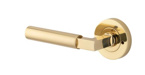 Iver Berlin Round Rose Privacy Lever Kit W/ Latch