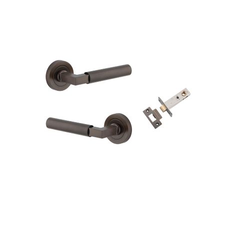 Iver TRA0341KPASS60 Berlin Door Lever Round Rose Passage Kit SB