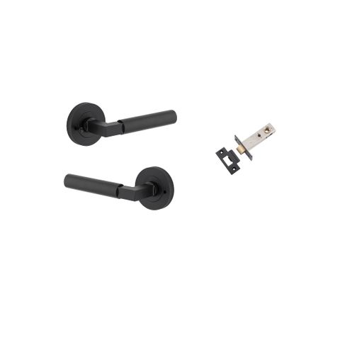 Iver TRA0343KIBPRIV60 Berlin Door Lever Round Rose Inbuilt Privacy Kit MB