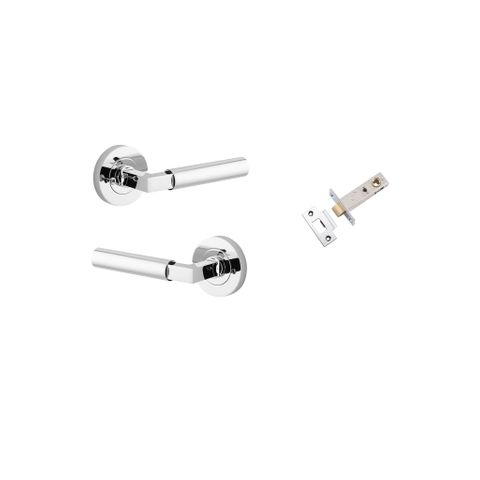 Iver TRA0344KIBPRIV60 Berlin Door Lever Round Rose Inbuilt Privacy Kit PC