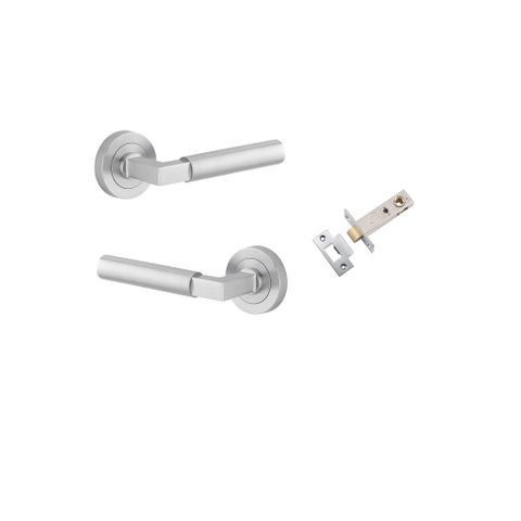 Iver TRA0345KPASS60 Berlin Door Lever Round Rose Passage Kit Bc