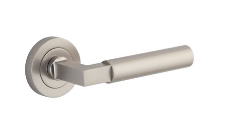 Iver TRA0349 0349 Berlin Door Lever Round Rose Pair SN