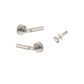 Iver TRA0349KIBPRIV60 Berlin Door Lever Round Rose Inbuilt Privacy Kit SN