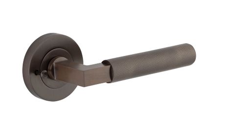 Iver Brunswick Round Rose Privacy Lever Kit W/ Latch