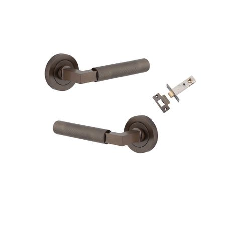 Iver Brunswick Round Rose Passage Lever Kit W/ Latch