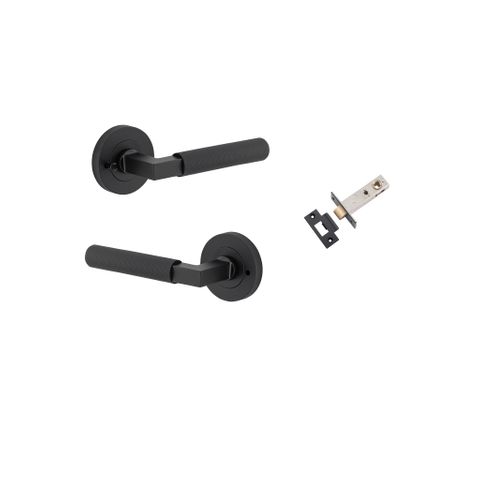 Iver TRA0353KIBPRIV60 Brunswick Door Lever Round Rose Inbuilt Privacy Kit MB