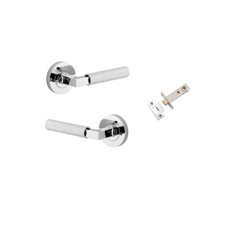 Iver TRA0354KIBPRIV60 Brunswick Door Lever Round Rose Inbuilt Privacy Kit PC