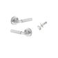 Iver TRA0355KIBPRIV60 Brunswick Door Lever Round Rose Inbuilt Privacy Kit Bc