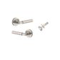 Iver TRA0359KIBPRIV60 Brunswick Door Lever Round Rose Inbuilt Privacy Kit SN