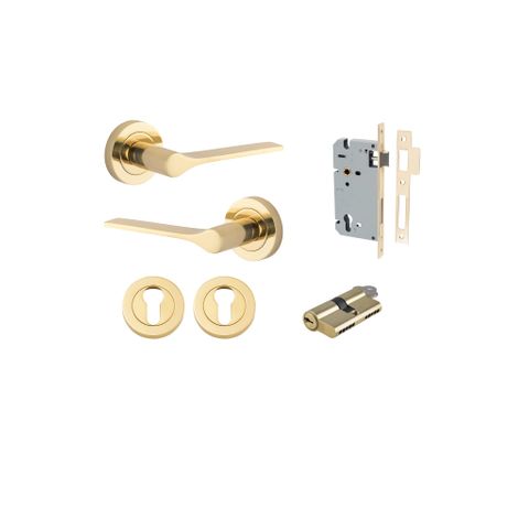 Iver Como Round Rose Entrance Lever Kit (Key/Key)