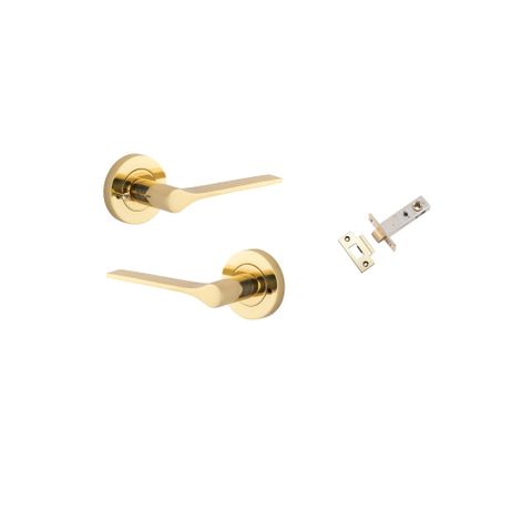 Iver Como Round Rose Privacy Lever Kit W/ Latch