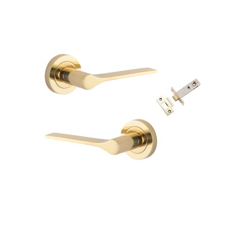 Iver Como Round Rose Passage Lever Kit W/ Latch