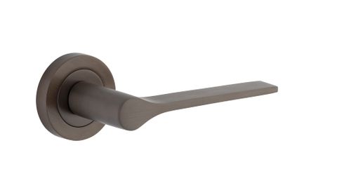 Iver TRA0361 0361 Como Door Lever Round Rose Pair SB