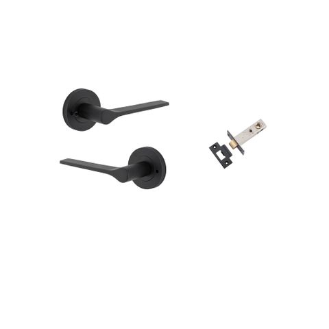 Iver TRA0363KIBPRIV60 Como Door Lever Round Rose Inbuilt Privacy Kit MB