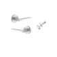 Iver TRA0365KIBPRIV60 Como Door Lever Round Rose Inbuilt Privacy Kit Bc