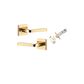 Iver TRA0390KIBPRIV60 Annecy Door Lever Square Rose Inbuilt Privacy Kit PB
