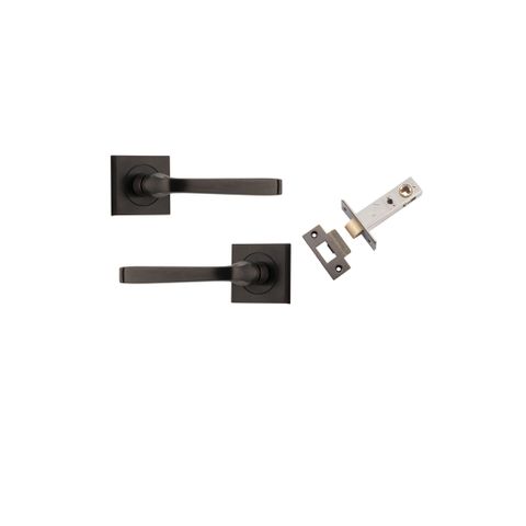 Iver TRA0391KPASS60 Annecy Door Lever Square Rose Passage Kit SB