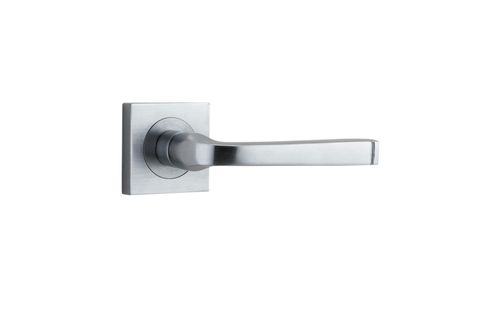 Iver TRA0395 0395 Annecy Door Lever Square Rose Pair Bc