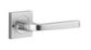 Iver TRA0395KIBPRIV60 Annecy Door Lever Square Rose Inbuilt Privacy Kit Bc