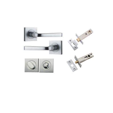 Iver TRA0395KPRIV60 Annecy Door Lever Square Rose Privacy Kit Bc