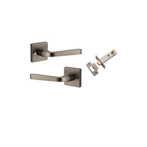 Iver TRA0397KIBPRIV60 Annecy Door Lever Square Rose Inbuilt Privacy Kit Dn
