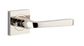 Iver TRA0398KIBPRIV60 Annecy Door Lever Square Rose Inbuilt Privacy Kit Pn