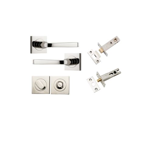 Iver TRA0398KPRIV60 Annecy Door Lever Square Rose Privacy Kit Pn