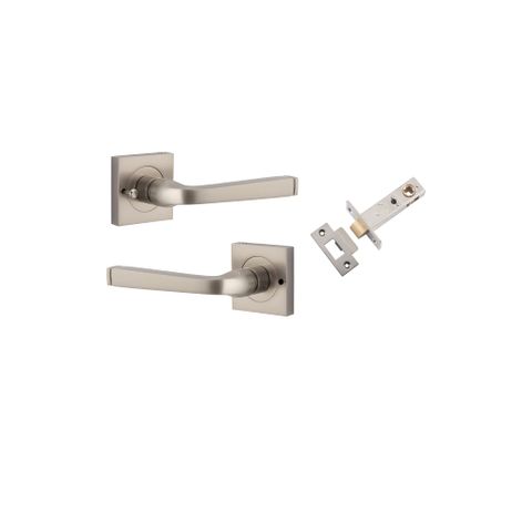 Iver TRA0399KIBPRIV60 Annecy Door Lever Square Rose Inbuilt Privacy Kit SN