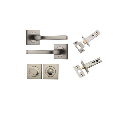 Iver TRA0399KPRIV60 Annecy Door Lever Square Rose Privacy Kit SN