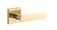 Iver TRA0400KIBPRIV60 Bronte Door Lever Square Rose Inbuilt Privacy Kit PB