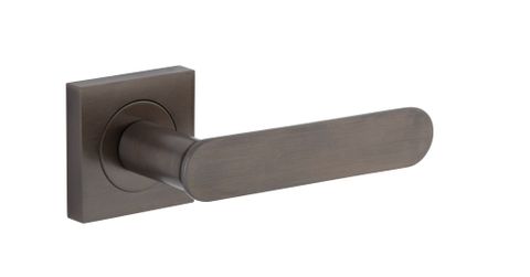 Iver TRA0401 0401 Bronte Door Lever Square Rose Pair SB