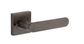 Iver TRA0401KIBPRIV60 Bronte Door Lever Square Rose Inbuilt Privacy Kit SB