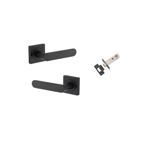 Iver TRA0403KIBPRIV60 Bronte Door Lever Square Rose Inbuilt Privacy Kit MB