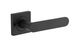 Iver TRA0403KIBPRIV60 Bronte Door Lever Square Rose Inbuilt Privacy Kit MB