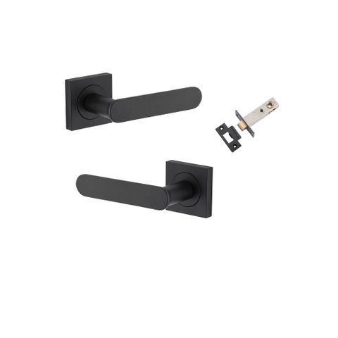 Iver TRA0403KPASS60 Bronte Door Lever Square Rose Passage Kit MB