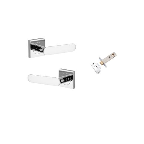 Iver TRA0404KIBPRIV60 Bronte Door Lever Square Rose Inbuilt Privacy Kit PC