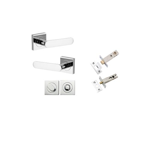Iver TRA0404KPRIV60 Bronte Door Lever Square Rose Privacy Kit PC