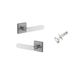 Iver TRA0405KIBPRIV60 Bronte Door Lever Square Rose Inbuilt Privacy Kit Bc
