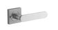 Iver TRA0405KIBPRIV60 Bronte Door Lever Square Rose Inbuilt Privacy Kit Bc