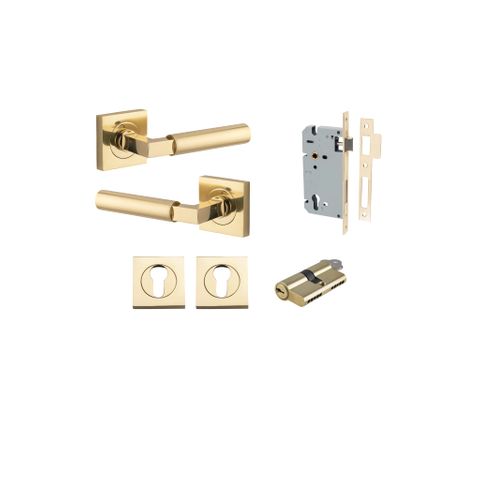 Iver Berlin Square Rose Entrance Lever Kit (Key/Key)