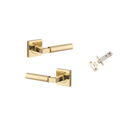 Iver Berlin Square Rose Privacy Lever Kit W/ Latch