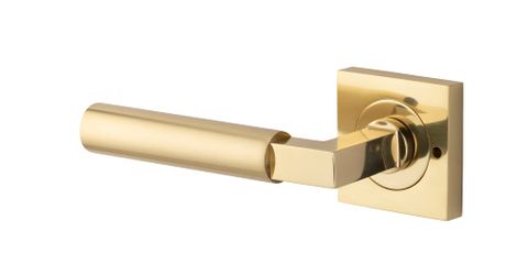 Iver Berlin Square Rose Privacy Lever Kit W/ Latch