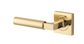 Iver TRA0410KIBPRIV60 Berlin Door Lever Square Rose Inbuilt Privacy Kit PB