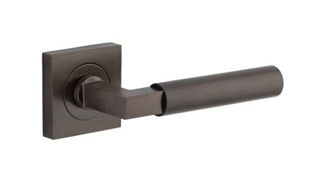 Iver TRA0411 0411 Berlin Door Lever Square Rose Pair SB