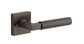 Iver TRA0411KIBPRIV60 Berlin Door Lever Square Rose Inbuilt Privacy Kit SB